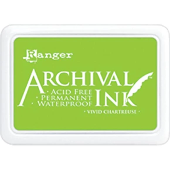 Ranger Archival Ink Pad - Vivid Chartreuse Ranger Archival Ink Pad - Vivid Chartreuse -Little Craft Place 0001812934