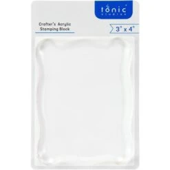 Tonic Studios Acrylic Stamping Block 3" X 4"