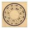 Circular Calendar Rubber Stamp