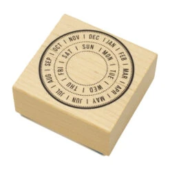 Circular Calendar Rubber Stamp -Little Craft Place 0402 001RoundCalendarRubberStamp2