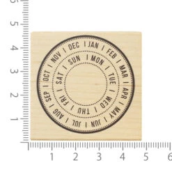 Circular Calendar Rubber Stamp -Little Craft Place 0402 001RoundCalendarRubberStamp4