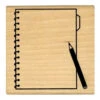 Memo & Pen Rubber Stamp -Little Craft Place 0402 002MemoandPenRubberStamp