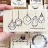 Hanging Terrarium Rubber Stamp