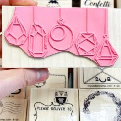 Hanging Terrarium Rubber Stamp -Little Craft Place 141TerrariumStamp