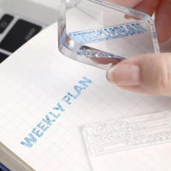 BGM Clear Stamp Set - Recording And Efficiency 4 BGM Clear Stamp Set - Recording And Efficiency -Little Craft Place 180377684 o2