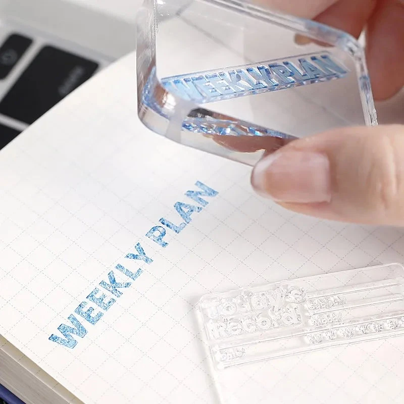 BGM Clear Stamp Set - Recording and Efficiency BGM Clear Stamp Set - Recording And Efficiency -Little Craft Place 180377684 o2