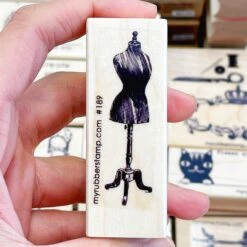 Vintage Mannequin Rubber Stamp