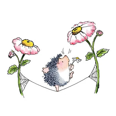 Acrobat Hedgehog Rubber Stamp Acrobat Hedgehog Rubber Stamp -Little Craft Place 3976K