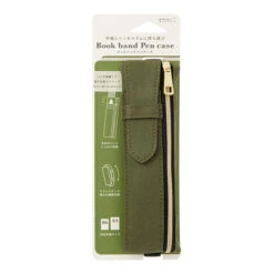 Bookband Pen Case (for B6-A5) - Khaki
