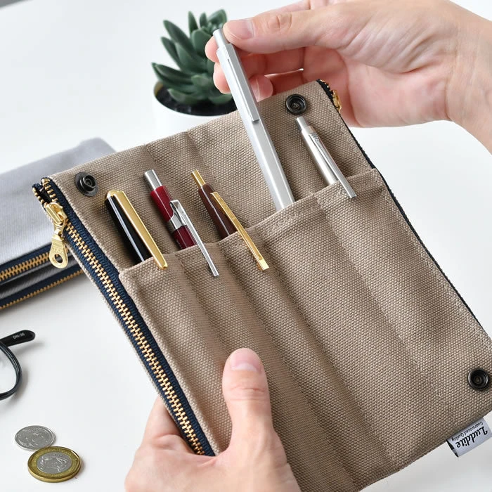 Luddite Canvas Bendy Pen Case - Gray Luddite Canvas Bendy Pen Case - Gray -Little Craft Place 42678 7