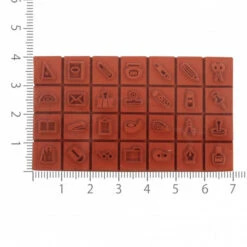 Petit Letter Stamp Set - Large Size - Stationery Icons -Little Craft Place 499021201069 2