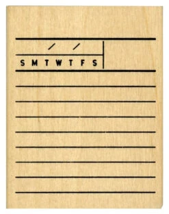 Bullet Journal Stamp - Dates And Ruled Lines