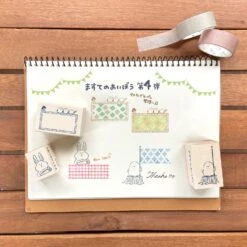 Masking Tape Companion Rubber Stamp - Shimaenaga -Little Craft Place 4dan image