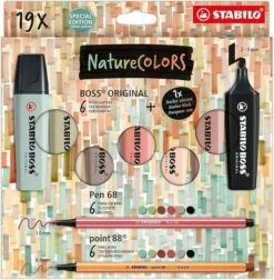 19-Piece STABILO BOSS ORIGINAL NatureCOLORS Creative Set