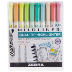 Zebra Mildliner Dual-Tip Highlighter 10-Pack - Tropical