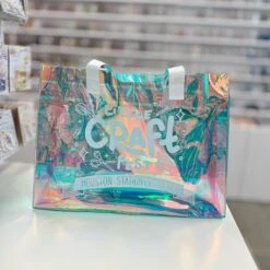 Iridescent Shopping Bag Blue - Little Craft Fest Exclusive