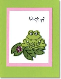 Super Frog Rubber Stamp -Little Craft Place B5044SuperFrogRubberStamp3