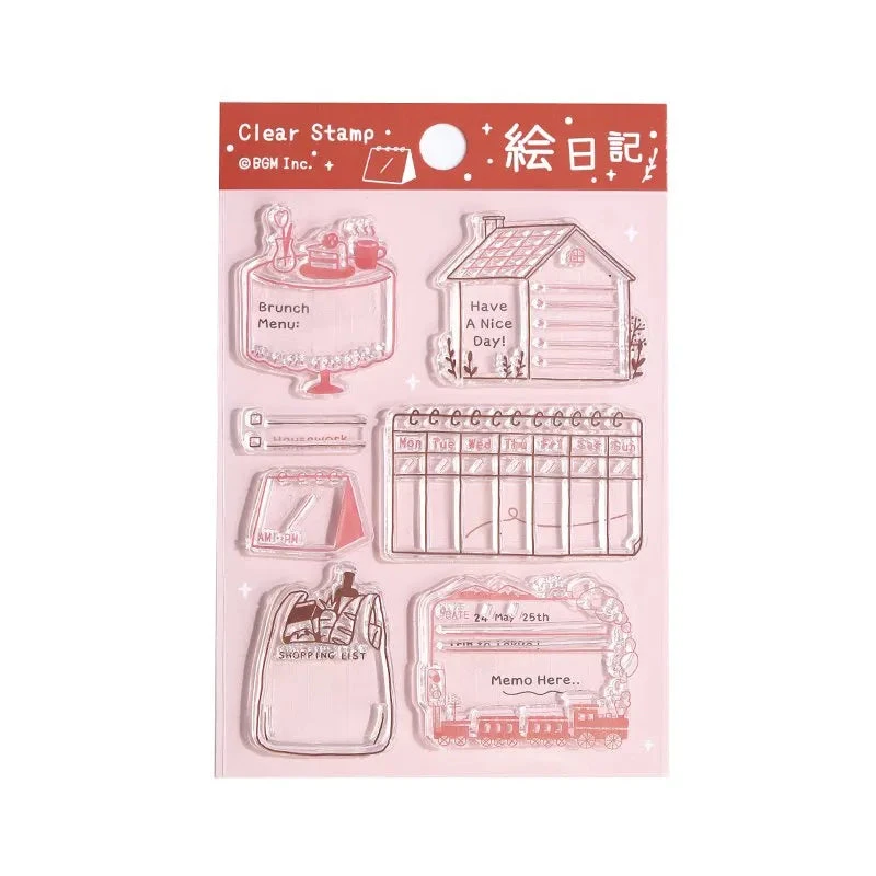 BGM Clear Stamp Set - Picture Diary BGM Clear Stamp Set - Picture Diary -Little Craft Place BGM Clear Stamp Set Picture Diary