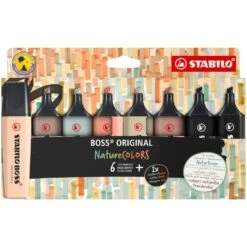 STABILO Highlighter NatureCOLORS - Pack Of 8