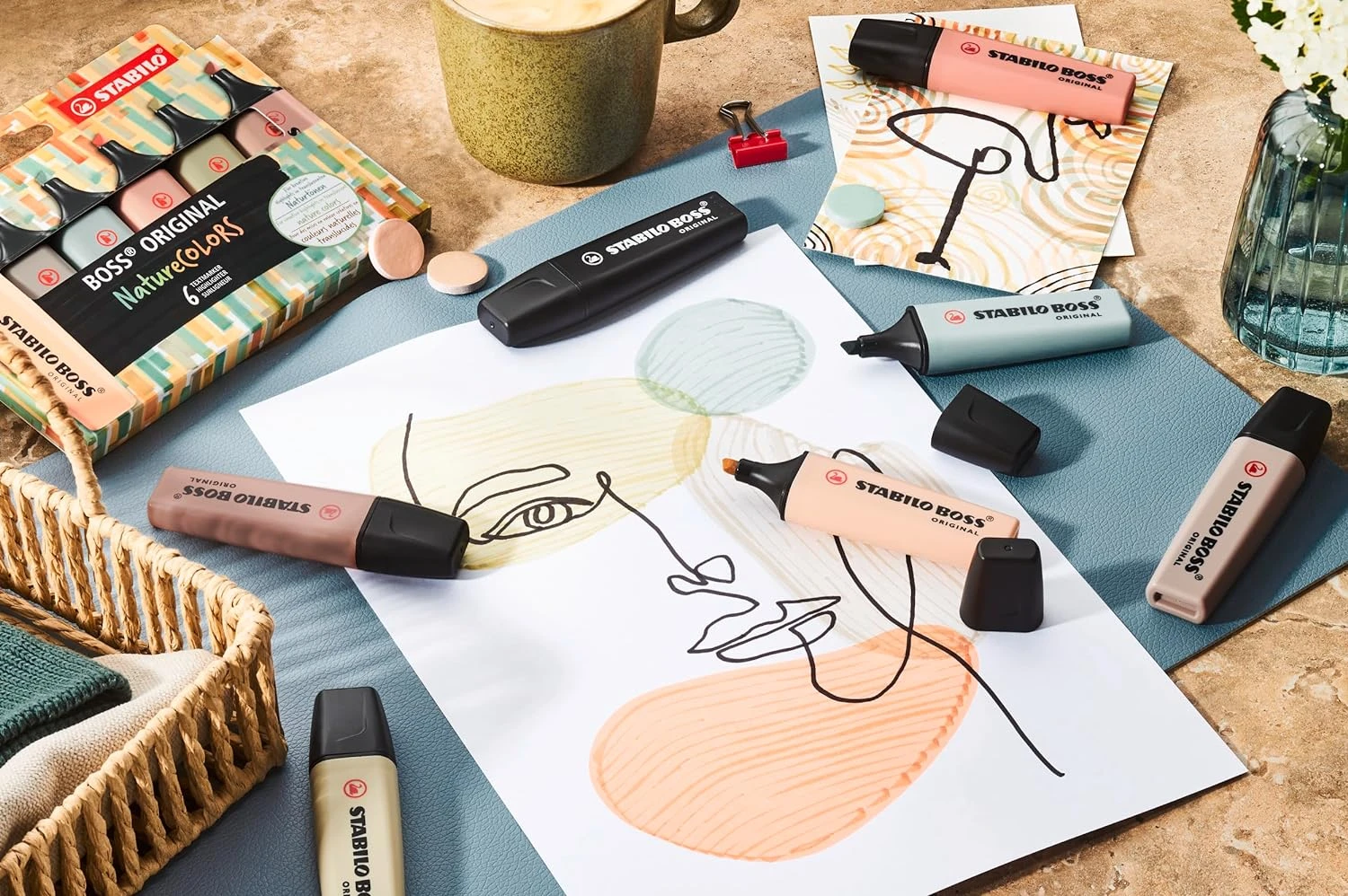 STABILO Highlighter NatureCOLORS - Pack of 8 STABILO Highlighter NatureCOLORS - Pack Of 8 -Little Craft Place BOSSORIGINALNatureCOLORSHighlighterSete e9da10be b0f3 42f5 b0ef e301637de34a