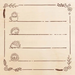 Beverly Irodori Stamp - Hedgehog Lines