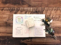 Beverly Irodori Rubber Stamp - Shimaenaga Wreath -Little Craft Place BeverlyIrodoriStamp ShimaenagaWreath2