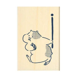 Masking Tape Companion Rubber Stamp - Hamster