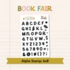 Bookfair Alphabet 6X8 Clear Stamp Set -Little Craft Place BookfairAlphaStamp