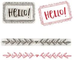 Borders, Frames & Icons Clear Stamp Set -Little Craft Place Borders Frames IconsClearStampSet3