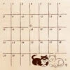 Cat Monthly Calendar Beverly Irodori Stamp -Little Craft Place CatMonthlyCalendarBeverlyIrodoriStamp