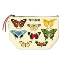 Butterflies Papillions Vintage Pouch