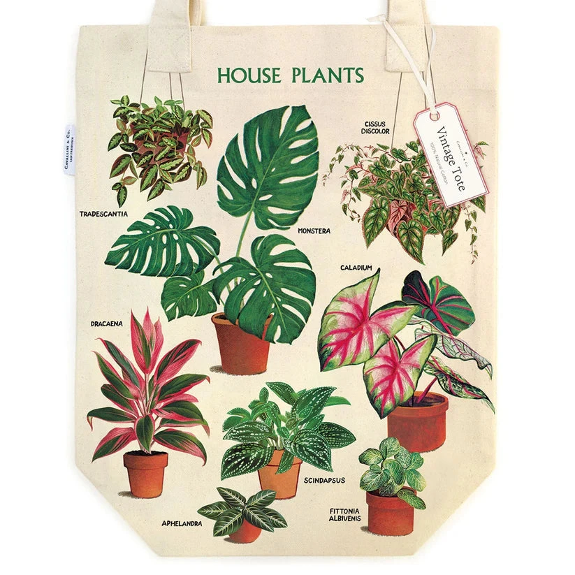 House Plants Tote Bag House Plants Tote Bag -Little Craft Place Cavallini Co.HousePlantsToteBag