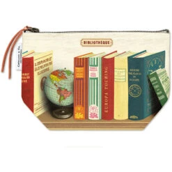 Library Books Vintage Pouch
