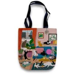House Of Kitty Cats Tote Bag