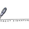 Parent Signature Pen Rubber Stamp