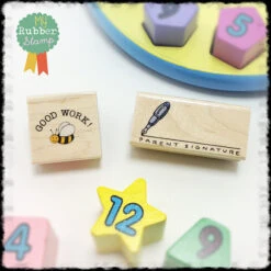 Parent Signature Pen Rubber Stamp -Little Craft Place D1886E