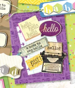 Hello Bubble Rubber Stamp -Little Craft Place D5732A