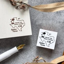 [Houston Exclusive] Eric TX Rubber Stamps - Texas Shape
