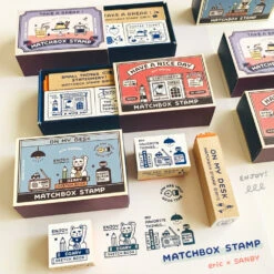 Matchbox Stamp Stationery Store - Sanby X Eric Small Things -Little Craft Place EricSmallThingsxSANBYMatchboxStamp