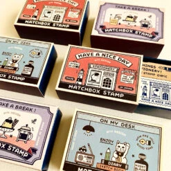 Matchbox Stamp Stationery Store - Sanby X Eric Small Things -Little Craft Place EricSmallThingsxSANBYMatchboxStamp2