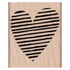 Striped Heart Stamp