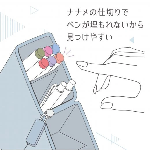 Kakusta Portable Pen Stand Sheer - Blue Sonic Kakusta Portable Pen Stand Sheer - Blue -Little Craft Place FD 2286 toku 02 1000px 1