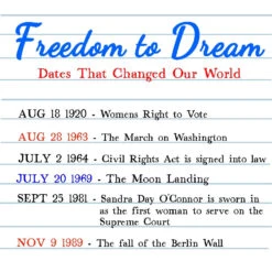 Freedom To Dream Historical Dates Library Card Tote Bag -Little Craft Place FreedomToDreamHistoricalDatesLibraryCardToteBag5