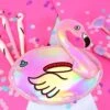 Fun Flamingo Floaty Party Handbag 2 Fun Flamingo Floaty Party Handbag -Little Craft Place FunFlamingoFloatyPartyHandbag