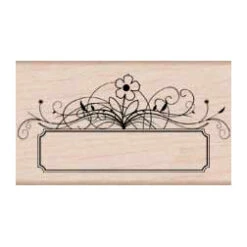 Flower Message Tag Stamp
