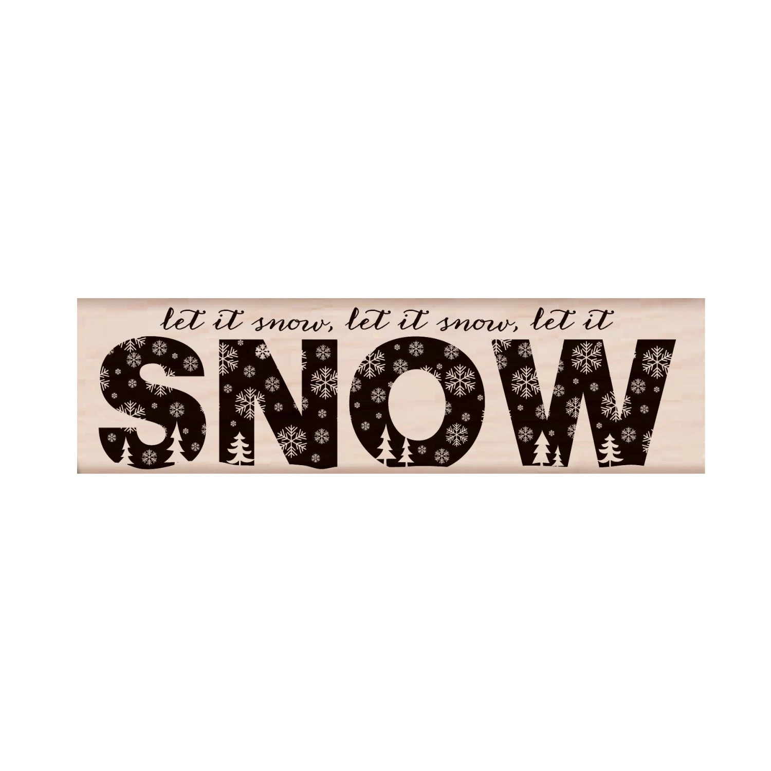Patterned Snow Stamp Patterned Snow Stamp -Little Craft Place H5854