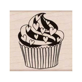 Heart Cupcake Stamp Heart Cupcake Stamp -Little Craft Place HeartCupcakeStamp