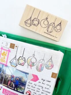 Hanging Terrarium Rubber Stamp -Little Craft Place IMG 4288