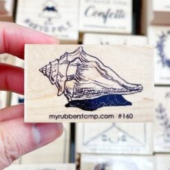 Seashell Rubber Stamp