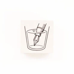 Fountain Pen Tip Rubber Stamp